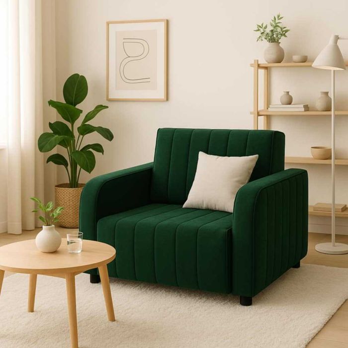 Fotel rozkładany AMERYKANKA jednoosobowa funkcja spania Sofa rozkładan