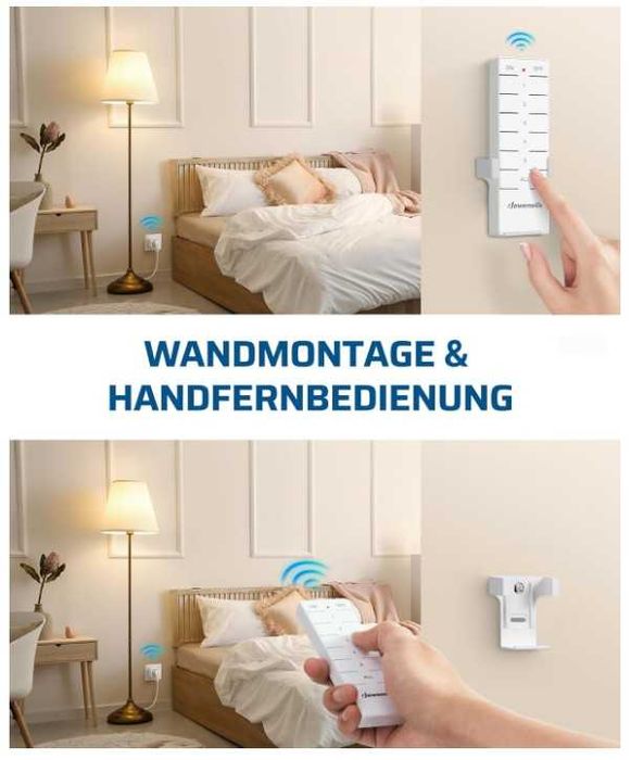 Zestaw 4 gniazdek sterowanych pilotem + pilot DEWENWILS