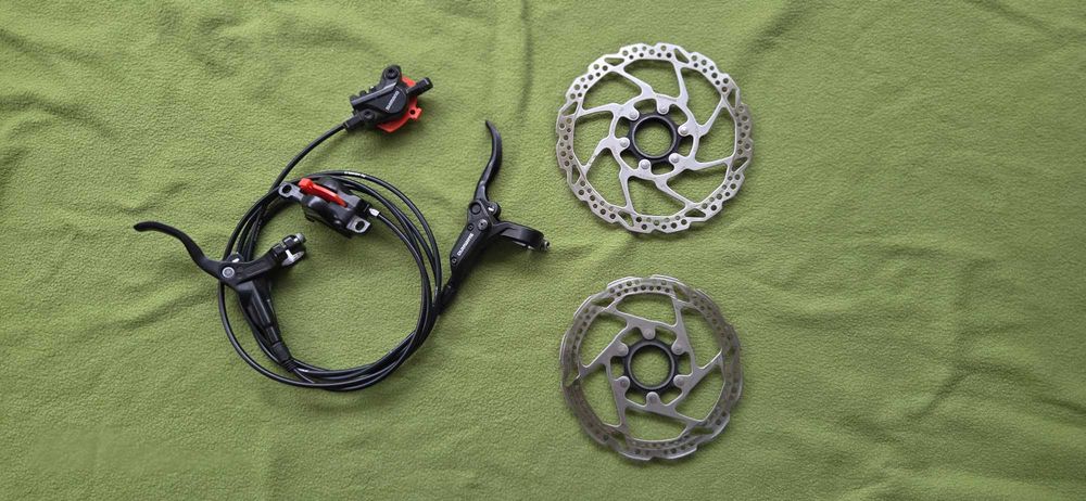 Shimano XT 3x10 + XT M8100 1x12 + Manetki Deore LX 3x10 + hamulce – komplet części