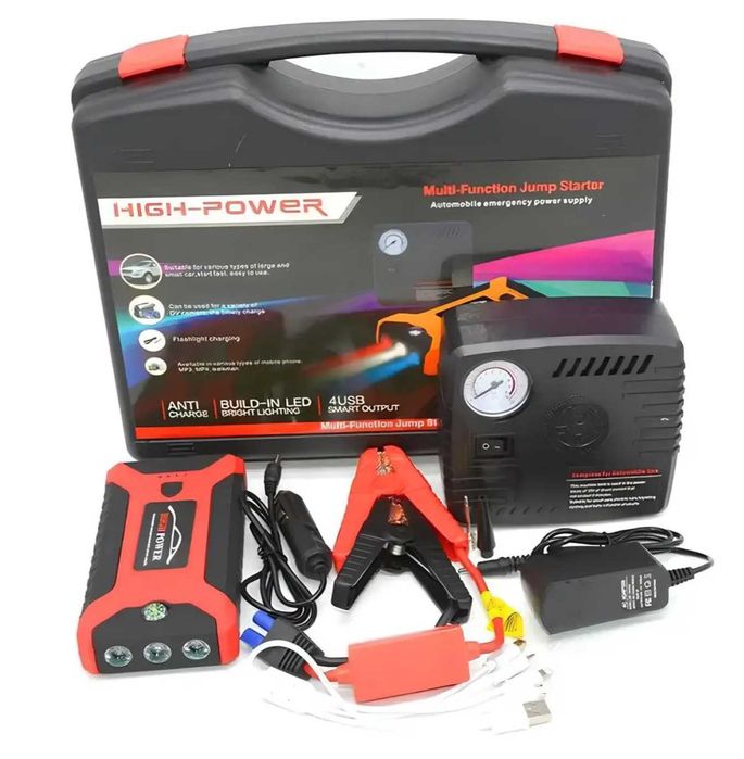 Бустер пусковий для авто пусковое устройство 300/600A 99800 mAh Акция