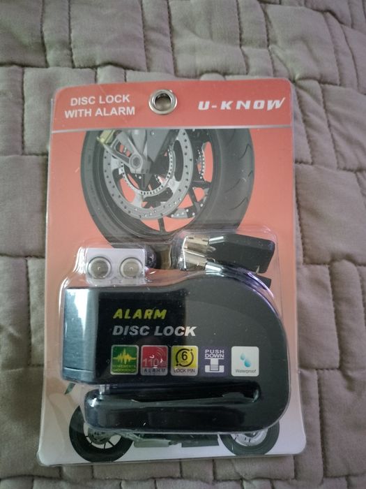 Cadeado de disco com alarme (Novo)