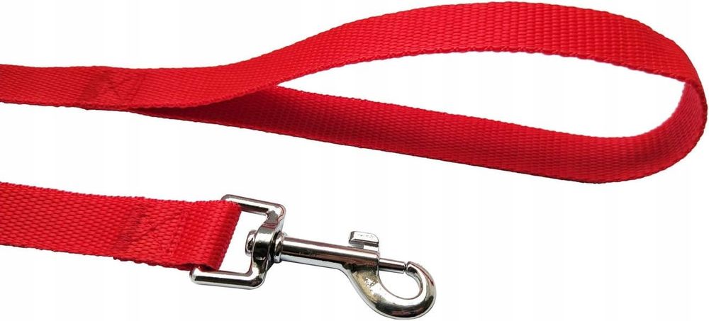 Mocna smycz treningowa dla psa 3m czerwona