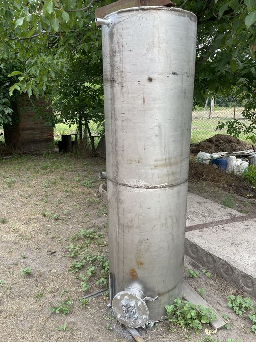 Бойлер з харчового алюмінію для нагріву води D-600mm/H-2000 /s-5mm 3кВ