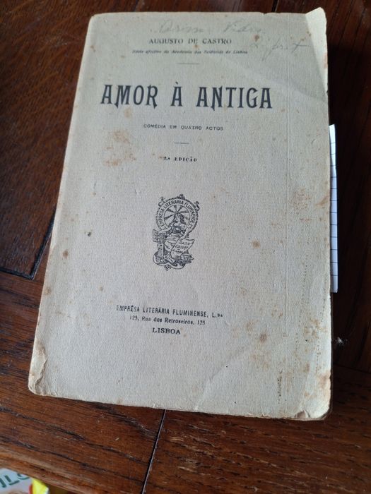 Livro amor a antiga augusto de castro