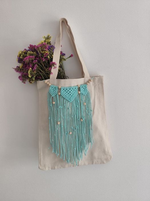 Tote bag macramé