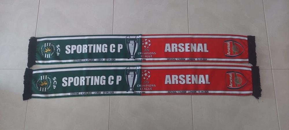 2 cachecois do Sporting -Arsenal