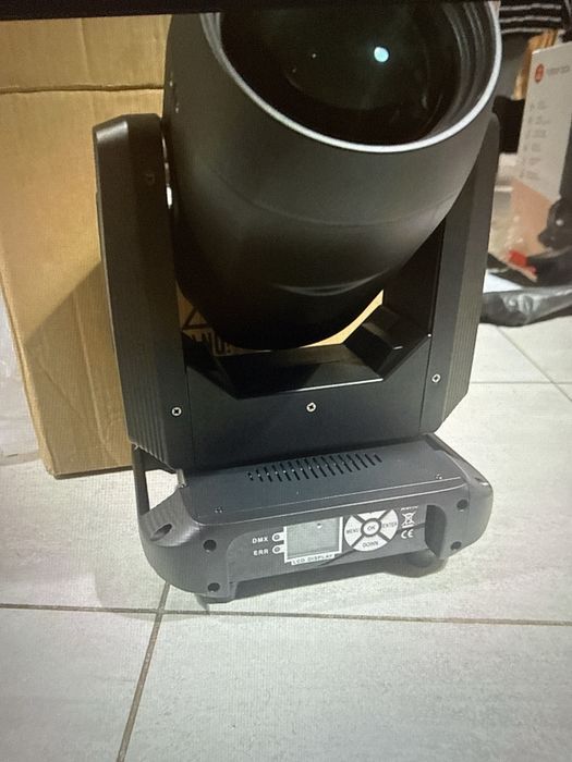 Ruchoma Głowica LED 200W Spot DMX GoBo Pryzmat | DJ Wesele Scena Klub