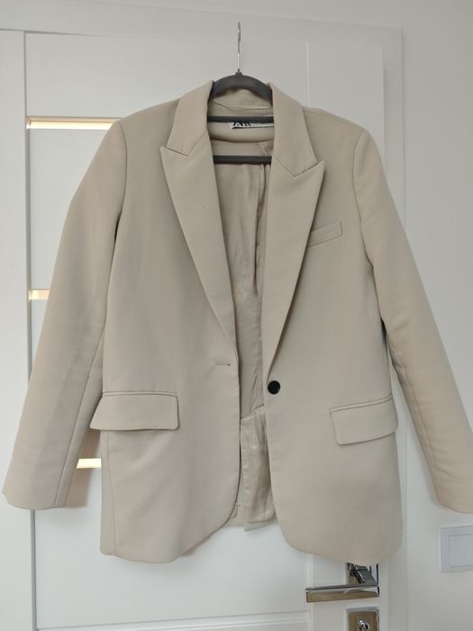 Marynarka Zara rozm s beżowa