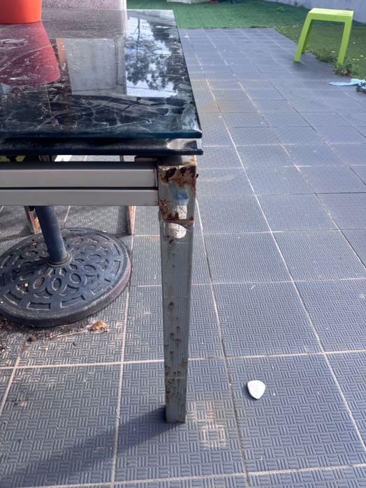 Mesa cozinha vidro extensível