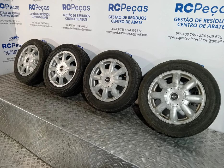 Conjunto Jantes 15 Mini Cooper R50 R52 R53 175x65xR15 4x100 Original