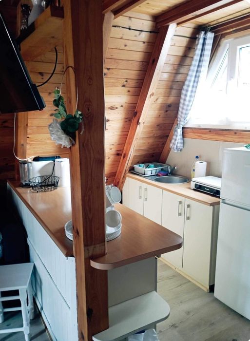 Domek Skorzecin nad jeziorem. Zapraszamy wiosną.Ogrzewany kozą na dr