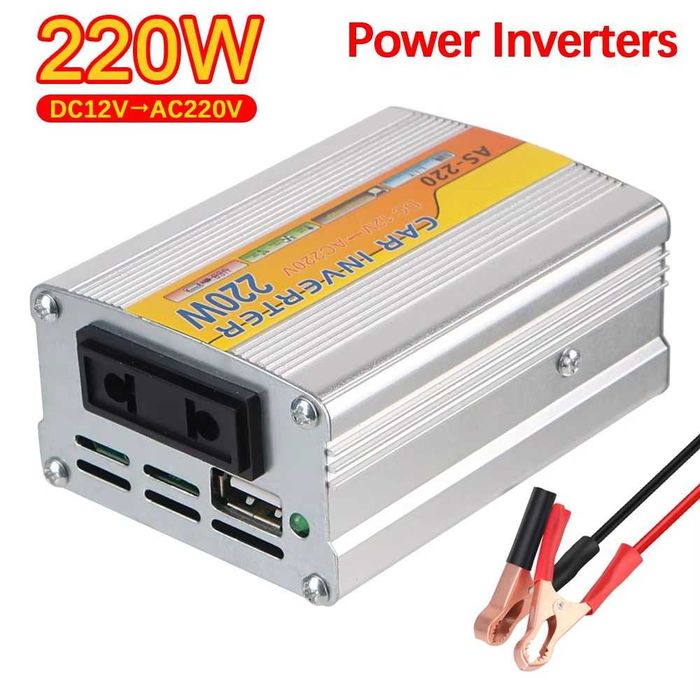 Инвертор/ преобразователь 12-220v.200w