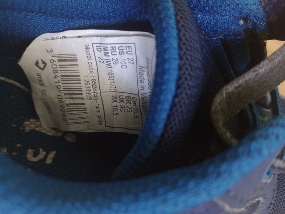 Buty Domyos 550 I Move Decathlon adidaski na rzepy granatowe 27