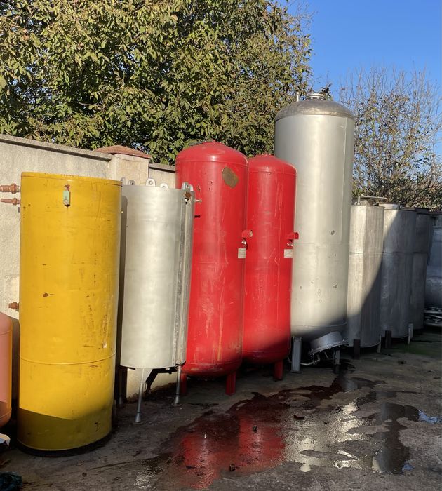 Розпродаж: бочка, ресівер, ємкість, нержавійка, емальована зелена,