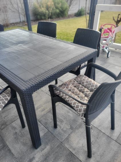 Zestaw ratanowy do ogrodu