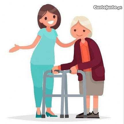 Cuidadora de idosos, auxiliar de geriatria ao domicílio