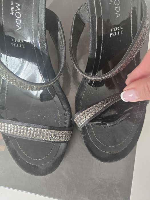 Klapki na obcasie Prima Moda