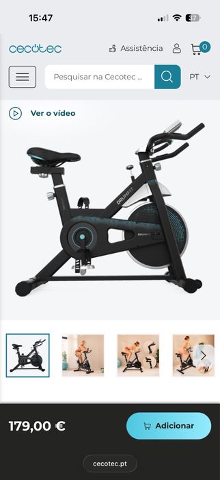 Vendo Bicicleta Cecotec DrumFit Indoor 13000 Race