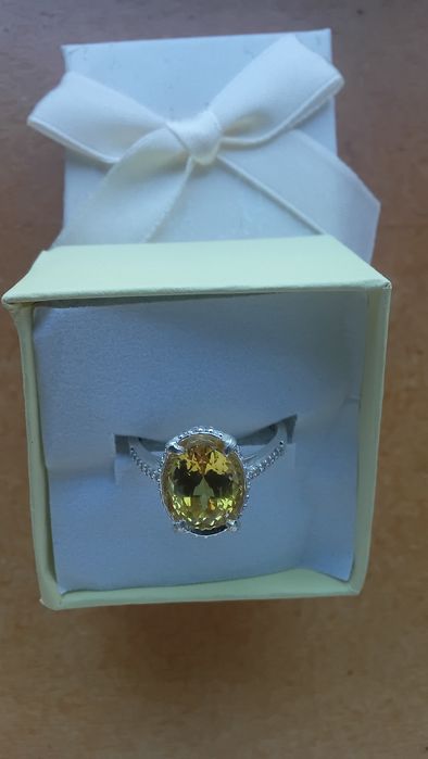 Anel em Prata com Safira Certificada