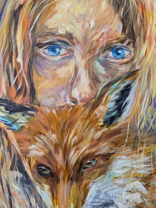Quadro pintado a óleo, 50x40 cm