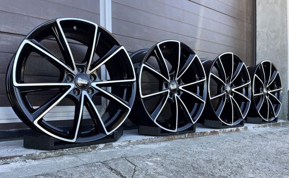 4x felgi aluminiowe 5x112 r20 et45 8,5J Alufelgi Czarne (Mercedes Audi