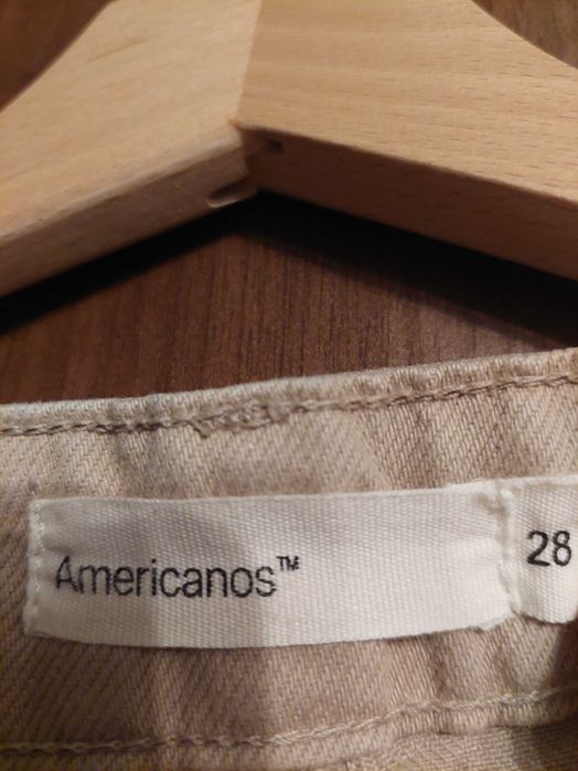 Spodnie americano's kolor beżowy rozmiar 28
