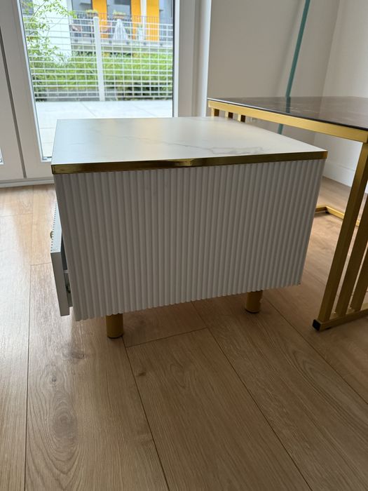 Stylowa szafka nocna / stolik glamour 2w1