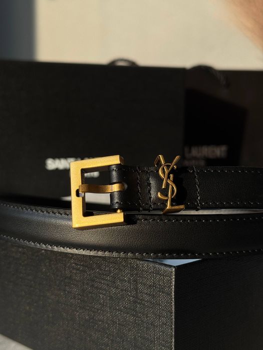 Ремінь шкіряний Yves Saint Laurent . Ремень YSL . У наявності!!