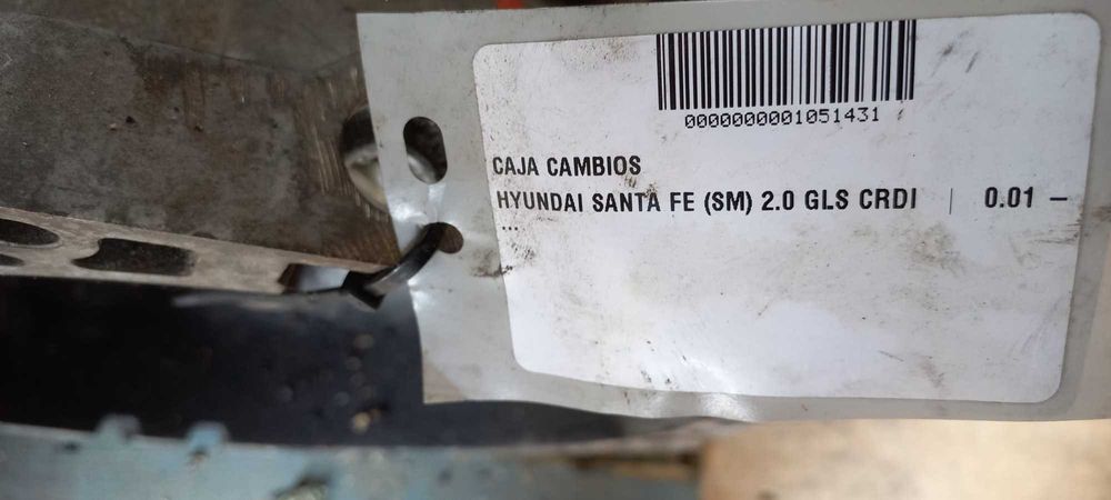 Caixa Manual HYUNDAI SANTA FÉ I (SM) 2.0 CRDi 4X4  (2001 - 2006)
