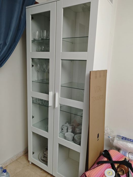 Estante Cristaleira Branca