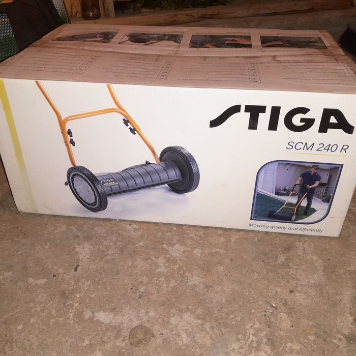 Posiadam kosiarkę ręczną Stiga,nowa,nie rozpakowana,ze Szwecji