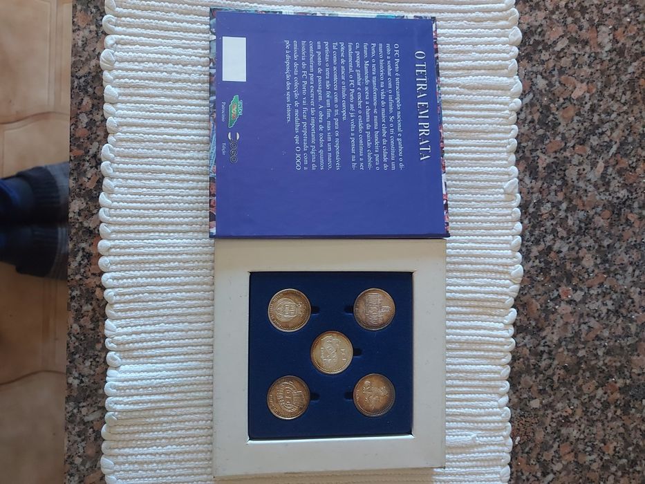 RARO - PRATA - Medalhas do Tetra Campeões do Futebol Clube Porto