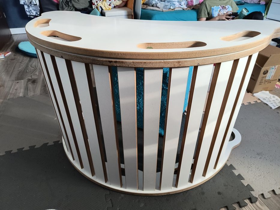 Bujak 3w1 Tupti Wood,zjeżdżalnia,blat,,Bujak+pufa