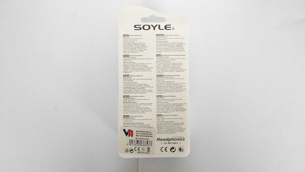 NOVO - Auriculares Stereo SY-132 - 1,2 Metros