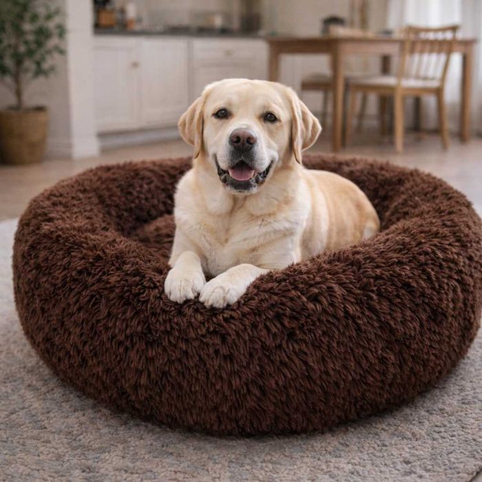 Cama com pêlo para cão e gato