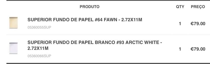 Suporte parede + Fundos de papel