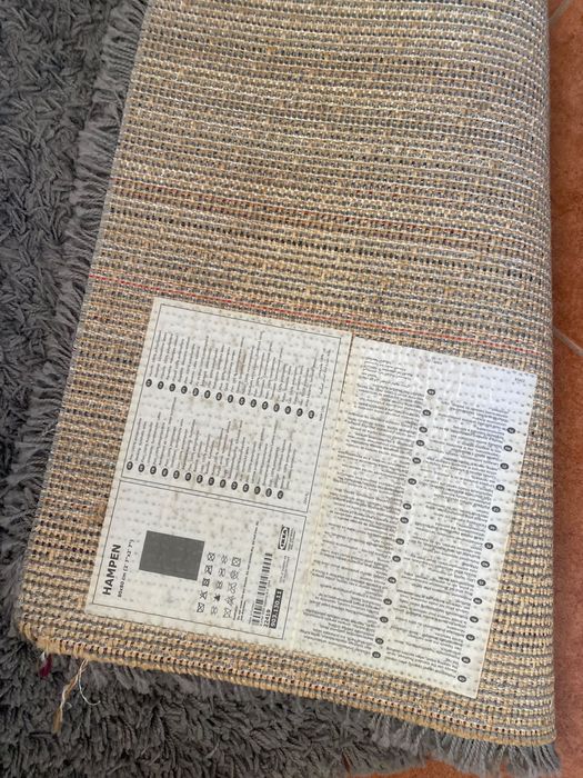 Tapete  80x80 cinza