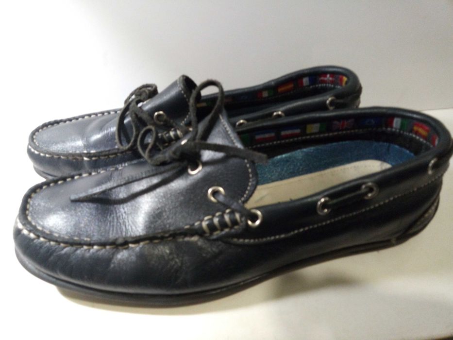 Sapatos rapaz / homem azul marinho tamanho 39