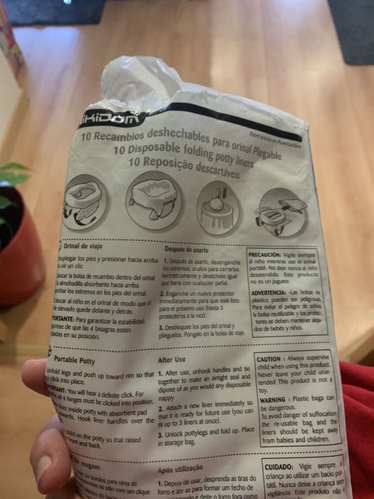 Redutor /bacio/sanita  marca Potette com sacos  impecável