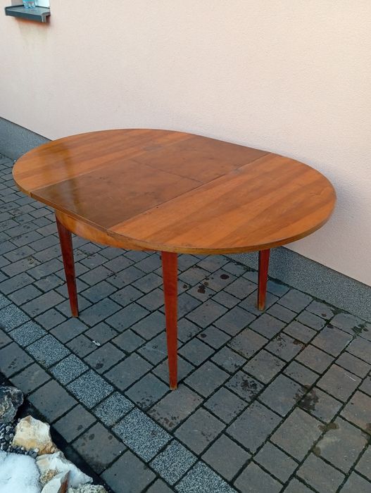 Stół okragły PRL Transport
