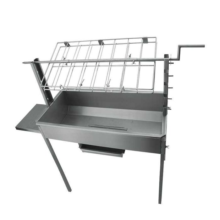 Churrasqueira a carvão em Inox BlazeElite 3 em 1