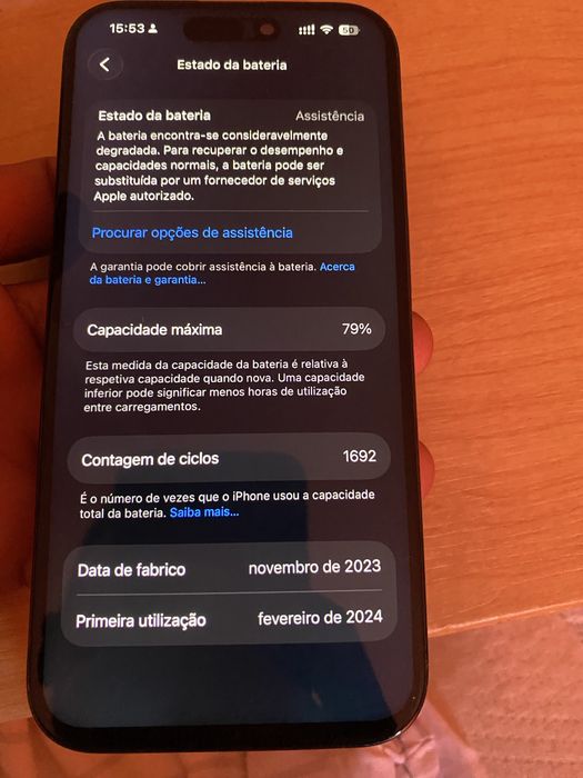 Iphone 15 pro 128gb preto