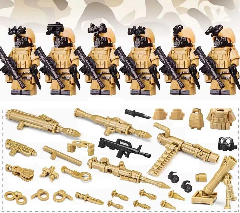 Фигурки человечки спецназ полиция военные машинки для лего