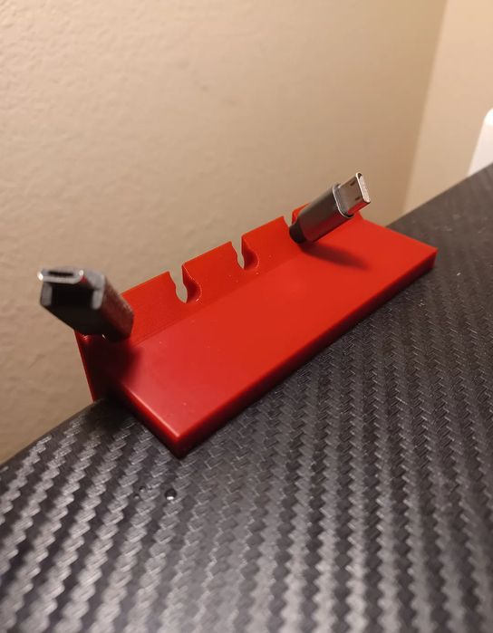 Suporte de Mesa com Gancho para Cabos Finos