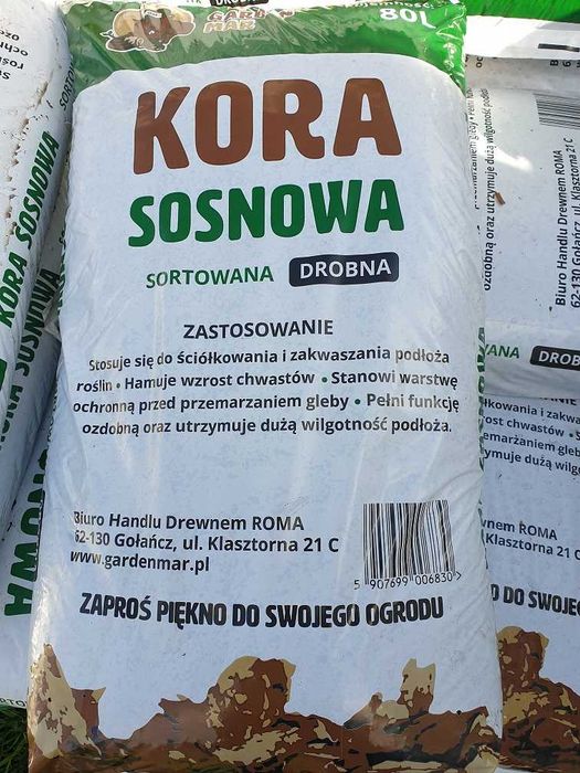 Kora sosnowa workowana 80 l