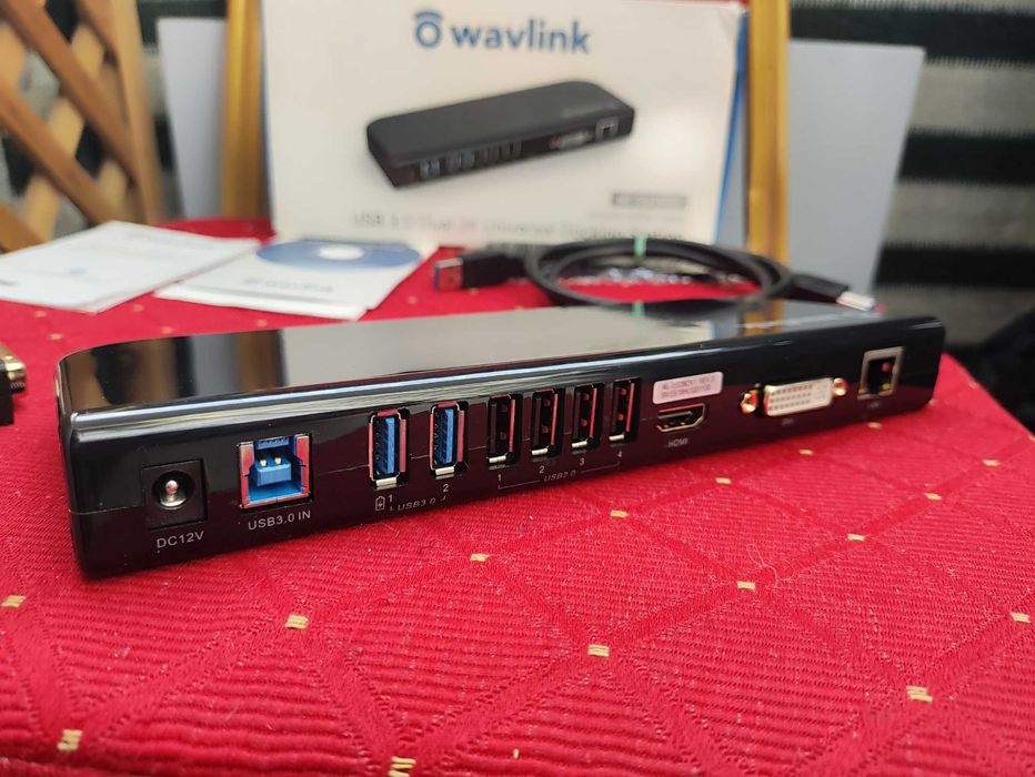 Stacja Dokująca Wavlink WL-UG39DK1 USB3.0 HDMI DVI VGA Apple Mac 1080p