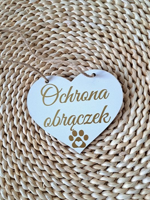 Tablica ślubna Ochrona obrączek tabliczka wesele ślub