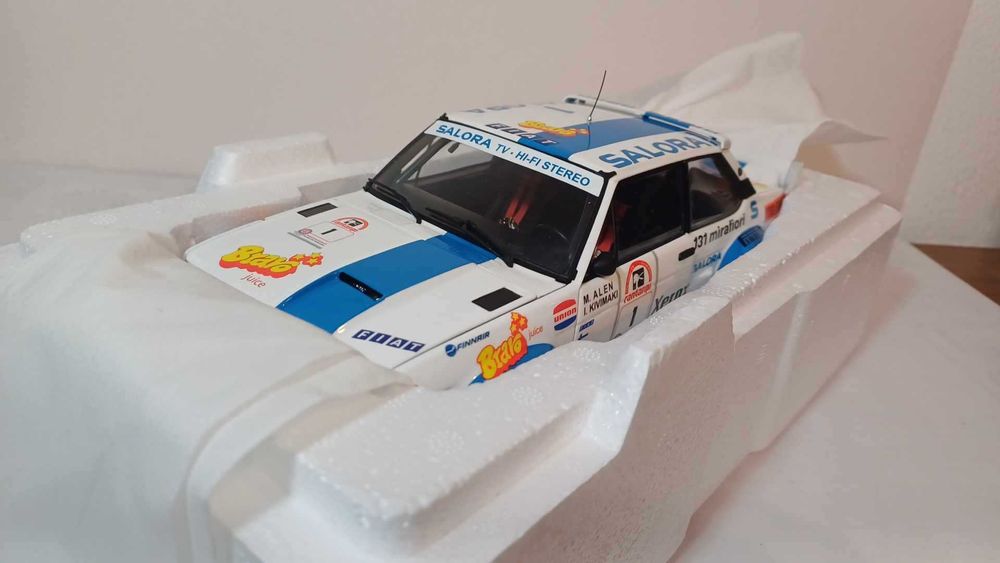 1/18 Fiat 131 Abarth #1 1980 winner Rally 1000 Lakes - Kyosho