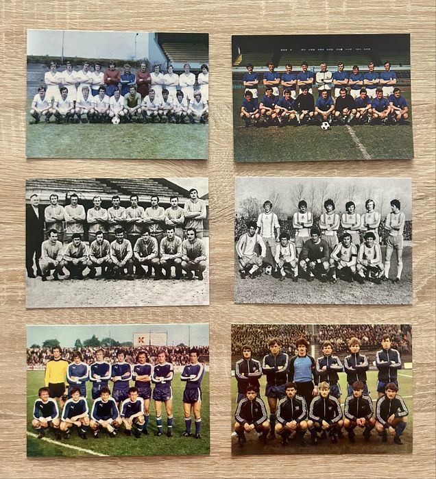 Ruch  Chorzów  pocztówki kolekcjonerskie piłka nożna