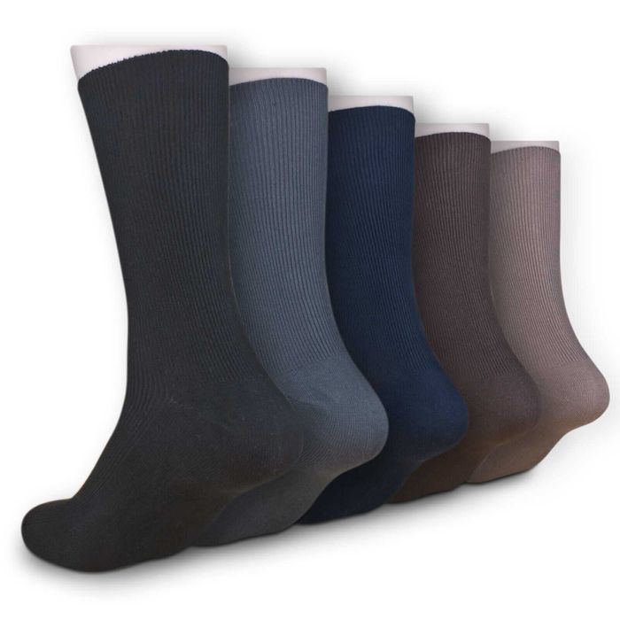 5x Skarpety męskie 100% bawełny nieuciskowe duży rozmiar 47/50 Mix kol
